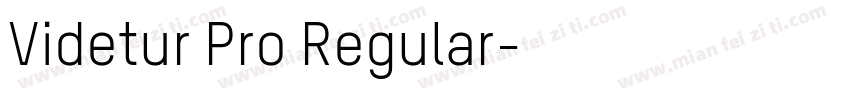 Videtur Pro Regular字体转换